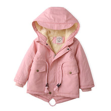 Load image into Gallery viewer, Children Winter Fleece Outdoor Jackets for Boys Hooded Warm Kids Boy Outerwear Windbreaker Autumn Casual Baby Boy Coats Clothing
