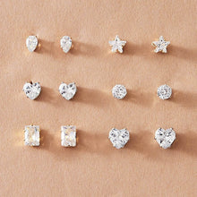 Load image into Gallery viewer, Minimalist Mixed Small Earrings Set Simple Geometric Stud Earrings for Women Girls Tiny Ear Studs Pendientes Kleine Oorbellen
