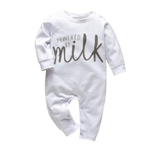 Load image into Gallery viewer, Baby Boys Girls Romper Cotton Long Sleeve Letter Mom Plus Dad Equal Me Jumpsuit Infant Clothing Autumn Newborn Baby Clothes
