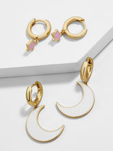 Load image into Gallery viewer, 5 Pair/set 2020 Brincos Female Rhinestone Huggie Earrings Set Amazing Price Gold Small Stud Earring for Women Fashion Jewelry
