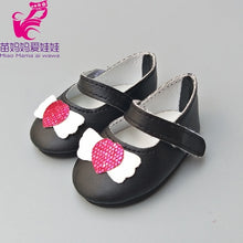 Load image into Gallery viewer, for   baby Doll shoes black white Prink Rose redShoes fits For 18" Doll shoes sneackers Toy doll Accessory
