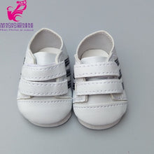 Load image into Gallery viewer, for   baby Doll shoes black white Prink Rose redShoes fits For 18" Doll shoes sneackers Toy doll Accessory
