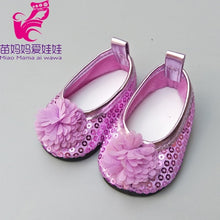 Load image into Gallery viewer, for   baby Doll shoes black white Prink Rose redShoes fits For 18" Doll shoes sneackers Toy doll Accessory
