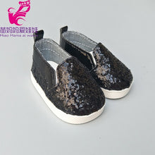 Load image into Gallery viewer, for   baby Doll shoes black white Prink Rose redShoes fits For 18" Doll shoes sneackers Toy doll Accessory
