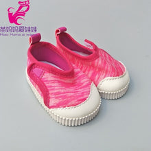 Load image into Gallery viewer, for   baby Doll shoes black white Prink Rose redShoes fits For 18" Doll shoes sneackers Toy doll Accessory
