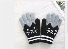 Load image into Gallery viewer, Cat Splice Mittens Winter Baby Boys Girls Knitted Gloves Warm Rope Full Finger Mittens Gloves for Children Toddler Kids
