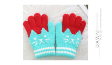 Load image into Gallery viewer, Cat Splice Mittens Winter Baby Boys Girls Knitted Gloves Warm Rope Full Finger Mittens Gloves for Children Toddler Kids
