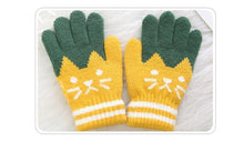 Load image into Gallery viewer, Cat Splice Mittens Winter Baby Boys Girls Knitted Gloves Warm Rope Full Finger Mittens Gloves for Children Toddler Kids
