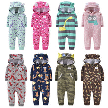 Load image into Gallery viewer, 2020 Newborn Baby Winter Hoodie Clothes boys Baby clothing Girl 9m-24m Boy Jumpsuit christmas baby Romper warm clothing for kids
