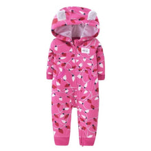 Load image into Gallery viewer, 2020 Newborn Baby Winter Hoodie Clothes boys Baby clothing Girl 9m-24m Boy Jumpsuit christmas baby Romper warm clothing for kids

