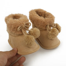 Load image into Gallery viewer, Cute Autumn Winter Infants  Shoes Baby Girl Boy Polka Dot Knitting Boots Casual Sneakers Non-slip Soft Soled Walking Shoes
