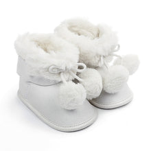Load image into Gallery viewer, Cute Autumn Winter Infants  Shoes Baby Girl Boy Polka Dot Knitting Boots Casual Sneakers Non-slip Soft Soled Walking Shoes
