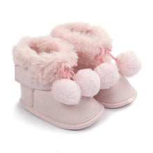 Load image into Gallery viewer, Cute Autumn Winter Infants  Shoes Baby Girl Boy Polka Dot Knitting Boots Casual Sneakers Non-slip Soft Soled Walking Shoes
