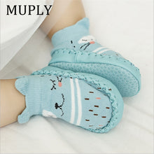 Load image into Gallery viewer, 2020 Fashion Baby Socks With Rubber Soles Infant Sock Newborn Autumn Winter Children Floor Socks Shoes Anti Slip Soft Sole Sock
