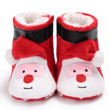 Load image into Gallery viewer, 2020 New Christmas Baby Shoes Baby Boys Girls Winter Warm Santa Claus First Walkers Cute Xmas Baby Boots DS9
