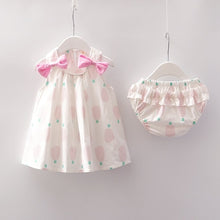 Load image into Gallery viewer, NEW Newborn Baby Girls Clothes Sleeveless Dress+Briefs 2PCS Outfits Set Striped Printed Cute Clothing Sets Summer Sunsuit 0-24M
