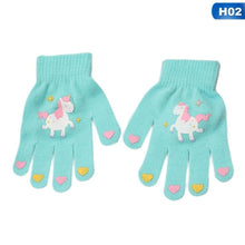 Load image into Gallery viewer, Children Kids Winter Warm Thicken Gloves Girls Boys Toddler Cute Cat Mittens Imitation Cashmere Finger Gloves For 1-7T
