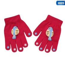 Load image into Gallery viewer, Children Kids Winter Warm Thicken Gloves Girls Boys Toddler Cute Cat Mittens Imitation Cashmere Finger Gloves For 1-7T
