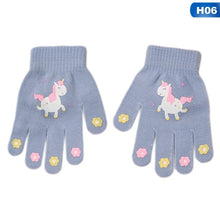 Load image into Gallery viewer, Children Kids Winter Warm Thicken Gloves Girls Boys Toddler Cute Cat Mittens Imitation Cashmere Finger Gloves For 1-7T
