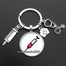 Load image into Gallery viewer, Cute Medical Kechain with Love Heart Angel Key Ring Personality Jewelry Thanksgiving Gift Key Holder for Nurse and Doctor

