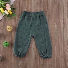 Load image into Gallery viewer, 2020 Autumn Winter Kids Children Baby Girl Cotton Leggings Full Length Wrinkled Pantalettes Pants Girls Long Trousers Pants
