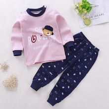 Load image into Gallery viewer, 2019 Autumn New Baby Clothing Set Cartoon Cotton Baby Boys Clothing Girls Suit Set 0-3 Year Baby Clothes
