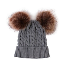 Load image into Gallery viewer, Cute Newborn Baby Winter Warm Hats Infant Kids Girls Boys Knit Hat With Pompom Ball Beanie Caps arrival Design Toddler Hats
