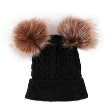 Load image into Gallery viewer, Cute Newborn Baby Winter Warm Hats Infant Kids Girls Boys Knit Hat With Pompom Ball Beanie Caps arrival Design Toddler Hats
