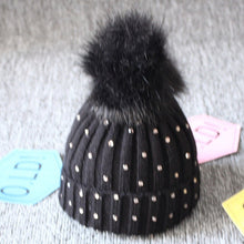 Load image into Gallery viewer, Cute Newborn Baby Winter Warm Hats Infant Kids Girls Boys Knit Hat With Pompom Ball Beanie Caps arrival Design Toddler Hats
