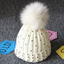 Load image into Gallery viewer, Cute Newborn Baby Winter Warm Hats Infant Kids Girls Boys Knit Hat With Pompom Ball Beanie Caps arrival Design Toddler Hats
