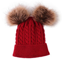 Load image into Gallery viewer, Cute Newborn Baby Winter Warm Hats Infant Kids Girls Boys Knit Hat With Pompom Ball Beanie Caps arrival Design Toddler Hats
