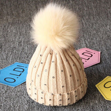Load image into Gallery viewer, Cute Newborn Baby Winter Warm Hats Infant Kids Girls Boys Knit Hat With Pompom Ball Beanie Caps arrival Design Toddler Hats
