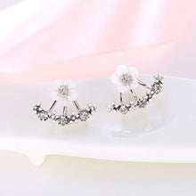 Load image into Gallery viewer, Fashion Korean Rhinestone Earrings Jewelry Crown Geometric Round Stud Earrings For Women Charm Flower Star Moon Earring Jewelry

