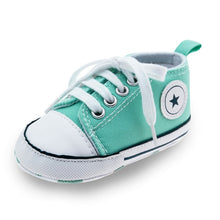 Load image into Gallery viewer, Baby Shoes Boy Girl Star Solid Sneaker Cotton Soft Anti-Slip Sole Newborn Infant First Walkers Toddler Casual Canvas Crib Shoes
