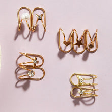 Load image into Gallery viewer, MeiLD Set Ear Cuff Gold Leaf Earcuff Clip On Earrings For Women Men Fashion Fake Cartilage Ear Jewelry
