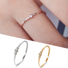 Load image into Gallery viewer, New Trendy Crystal Engagement Rings For Women Valentines Gifts Ring Simple elegant Female Bridal Wedding Jewelry
