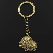 Load image into Gallery viewer, Fashion Retro Classic Cars 31x32mm Pendant 30mm Key Ring Chain Bronze Silver Color Men Car Gift Souvenirs Keychain Dropshipping
