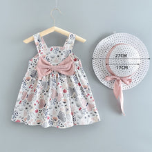 Load image into Gallery viewer, Melario Children's Clothing Baby Girl Clothes Summer Party Clothing for Girls Dress Cherry Dot Princess Dresses Bow Hat Outfits
