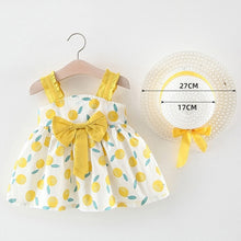 Load image into Gallery viewer, Melario Children's Clothing Baby Girl Clothes Summer Party Clothing for Girls Dress Cherry Dot Princess Dresses Bow Hat Outfits
