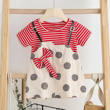 Load image into Gallery viewer, Melario Children's Clothing Baby Girl Clothes Summer Party Clothing for Girls Dress Cherry Dot Princess Dresses Bow Hat Outfits
