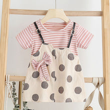 Load image into Gallery viewer, Melario Children's Clothing Baby Girl Clothes Summer Party Clothing for Girls Dress Cherry Dot Princess Dresses Bow Hat Outfits
