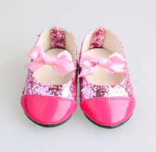Load image into Gallery viewer, Doll Clothes Shoes Canvas Sequins Shoes For 18 Inch American&amp;43Cm Baby New Born Reborn Doll For Our Generation Christmas Girl`s
