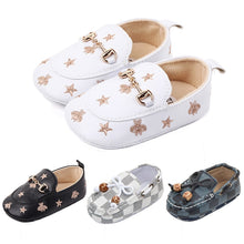 Load image into Gallery viewer, New newborn baby boy shoes Pink stripe Patch Casual soft bottom non-slip breathable new born baby girls Infant toddler shoes

