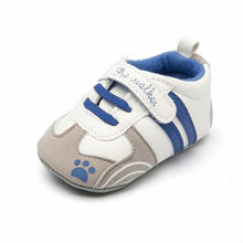 Load image into Gallery viewer, New newborn baby boy shoes Pink stripe Patch Casual soft bottom non-slip breathable new born baby girls Infant toddler shoes
