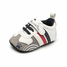 Load image into Gallery viewer, New newborn baby boy shoes Pink stripe Patch Casual soft bottom non-slip breathable new born baby girls Infant toddler shoes
