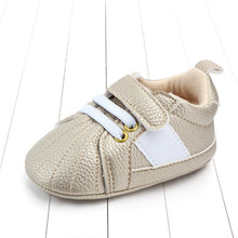 Load image into Gallery viewer, New newborn baby boy shoes Pink stripe Patch Casual soft bottom non-slip breathable new born baby girls Infant toddler shoes
