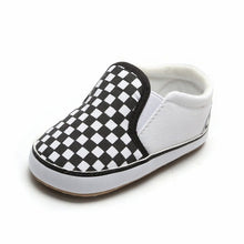 Load image into Gallery viewer, New newborn baby boy shoes Pink stripe Patch Casual soft bottom non-slip breathable new born baby girls Infant toddler shoes
