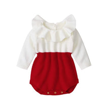 Load image into Gallery viewer, Newborn Baby Girl Clothing Rompers Wool Knitting Tops Long Sleeve Romper Warm Outfits Clothes Baby Girls
