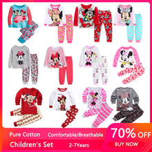 Load image into Gallery viewer, Autumn Children's Clothing Sets Sleepwear Clothes Kids Mickey Collection Pajamas Set Baby Girls Pijamas Minnie Pyjamas
