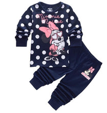 Load image into Gallery viewer, Autumn Children's Clothing Sets Sleepwear Clothes Kids Mickey Collection Pajamas Set Baby Girls Pijamas Minnie Pyjamas
